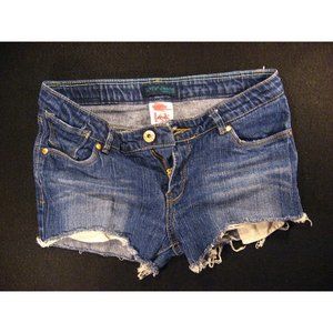 LEVIS Skinny CUTOFF JEANS SHORTS Tag 16R W 27 MEASURED juniors Blue Daisy Dukes
